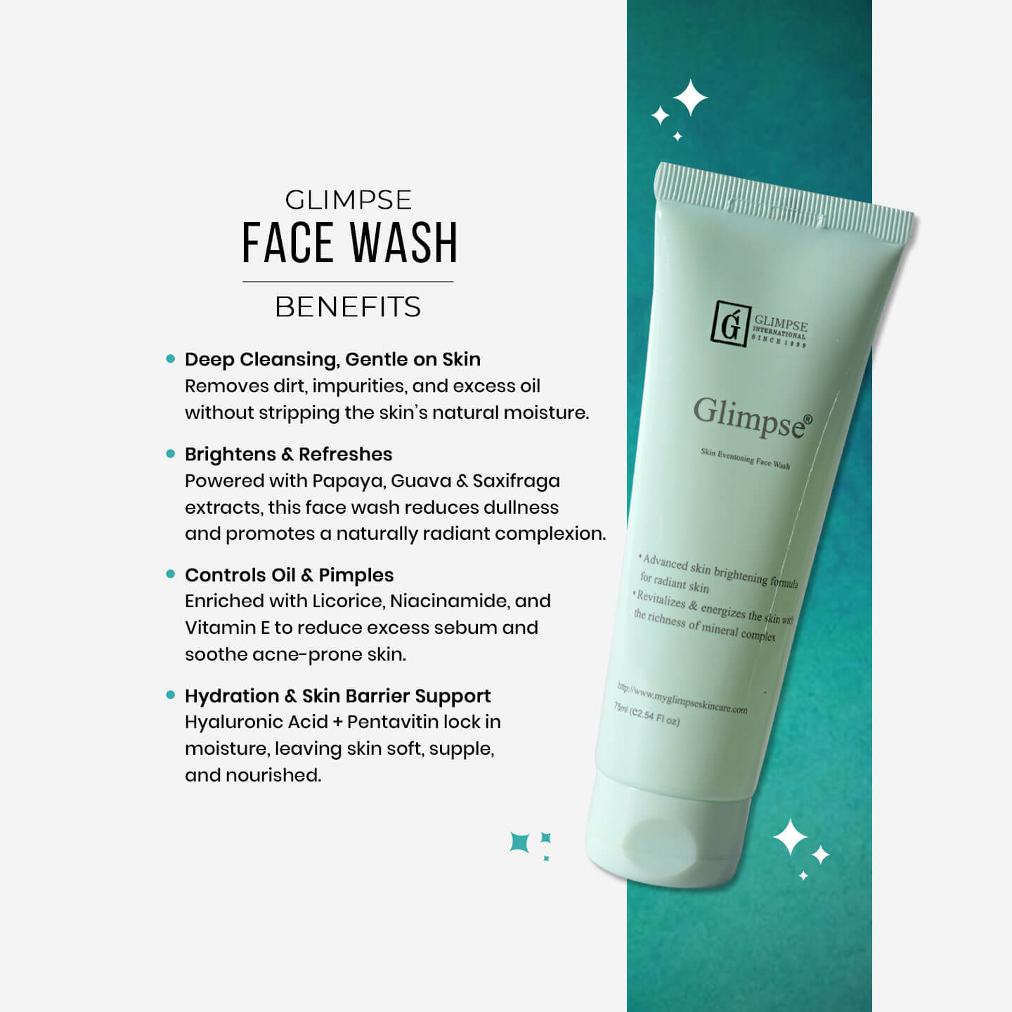 Glimpse Brightening & Hydrating Face Wash