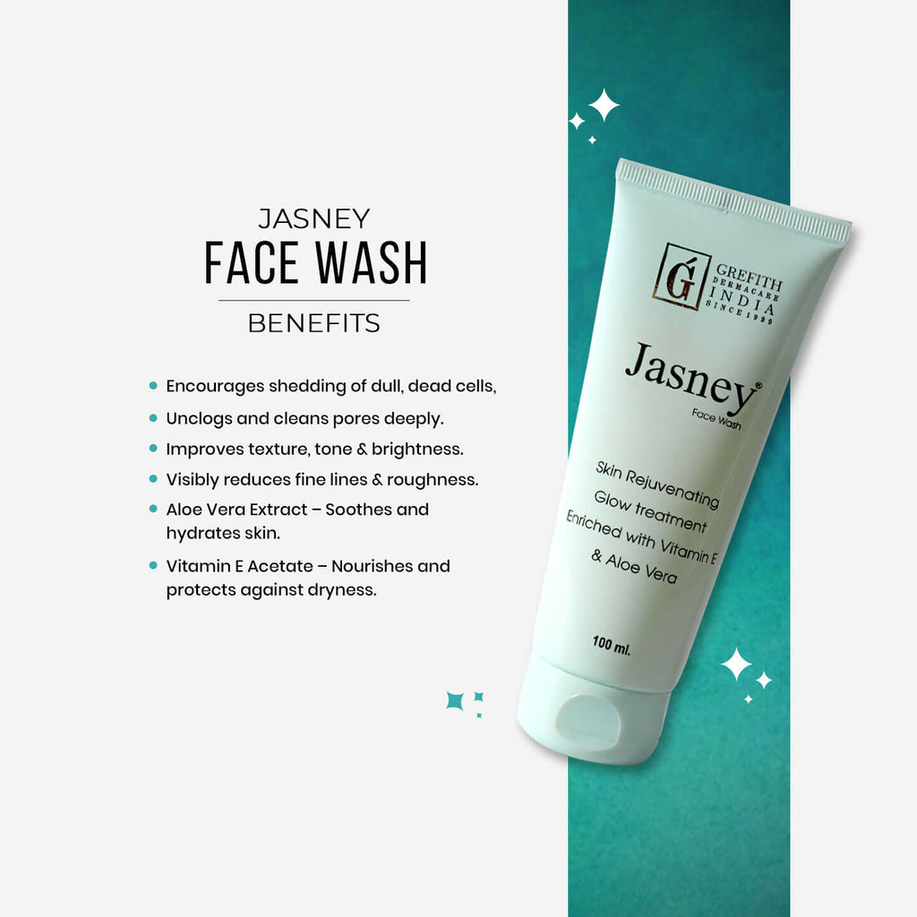 JASNEY Face Wash (Glycolic Acid 2% + Salicylic Acid 1%)